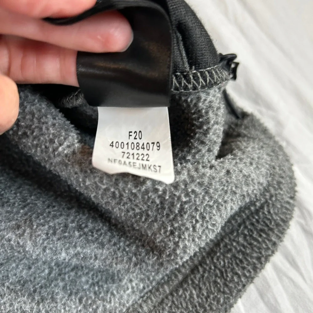 The North Face Mens XXL Heather Grey 1/4 Zip Fleece Pullover NF0A5EJMKS7 F20